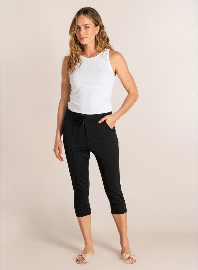 Broek Ciana black capri