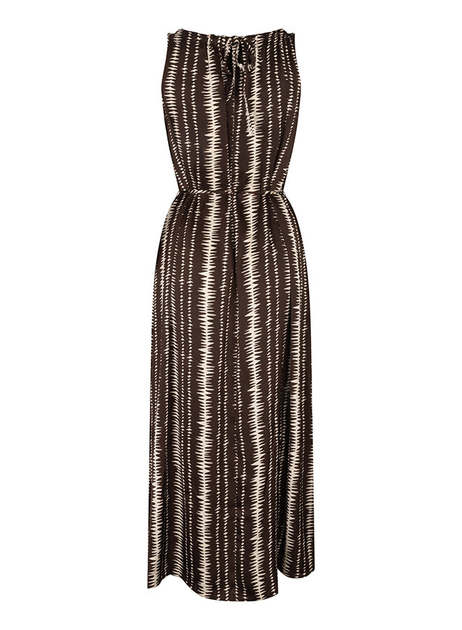 Jurk Rox brown stripe print