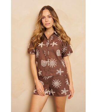 Lofty Manner Blouse Rianne brown