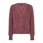 Vest Cardigan fuzzy mauve