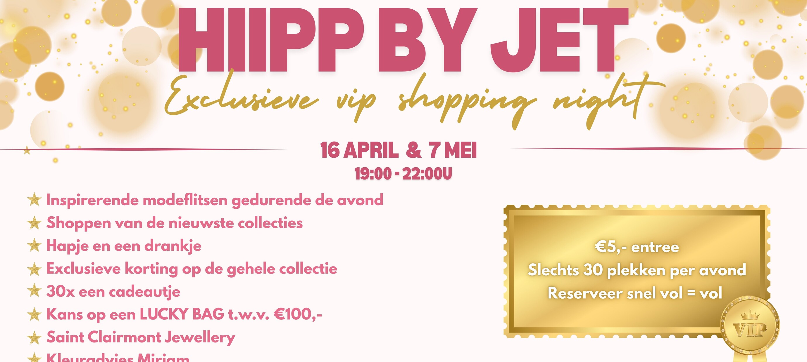 Exclusieve VIP Shopping Night