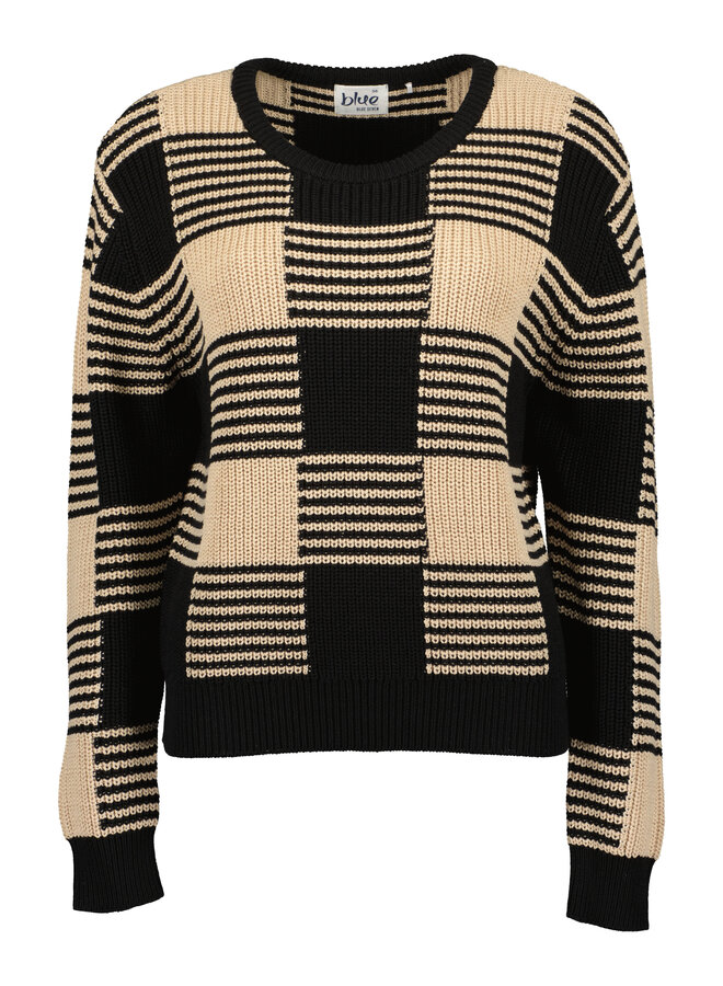 Trui Seven 248196 zwart/beige