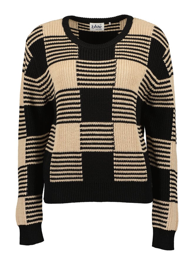 Trui Seven 248196 zwart/beige