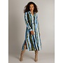 Jurk Hiltje sky blue/multi color