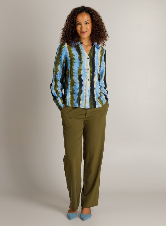 Blouse Huda sky/blue multi color