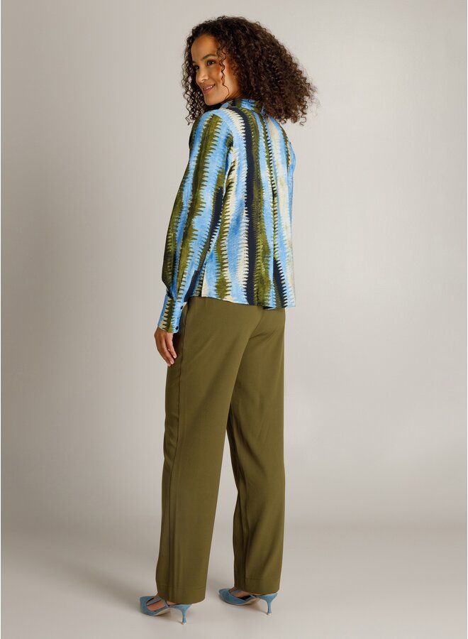 Blouse Huda sky/blue multi color