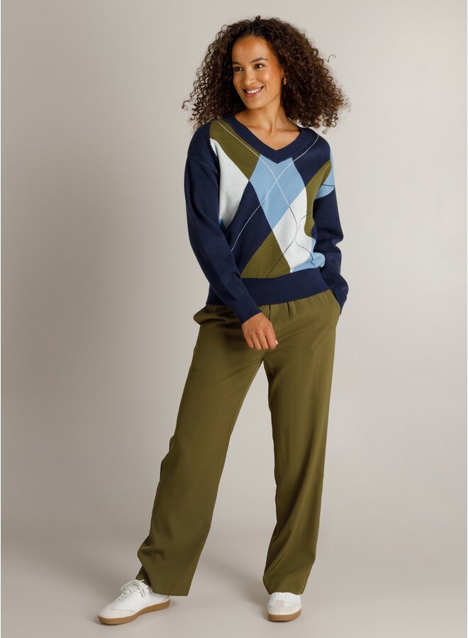 Trui Heidi dark blue/multi color