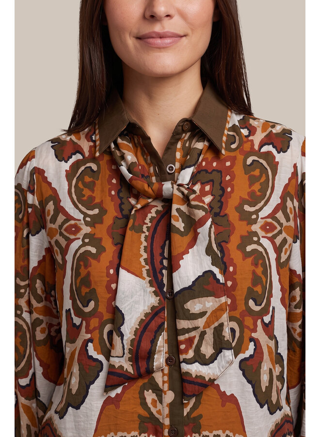 Blouse Iseult dark earth/color mix
