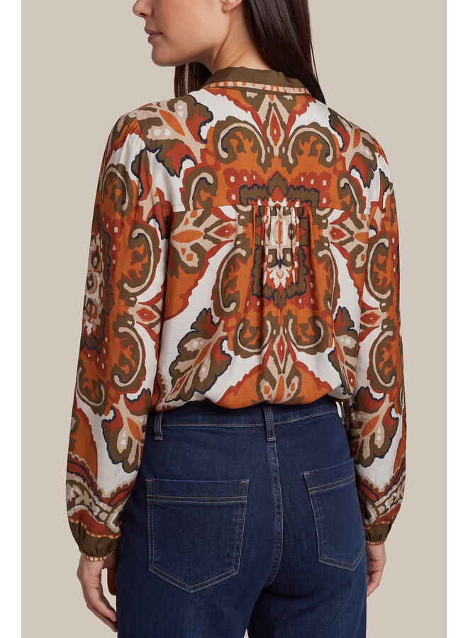 Blouse Iseult dark earth/color mix