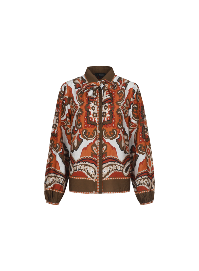 Blouse Iseult dark earth/color mix
