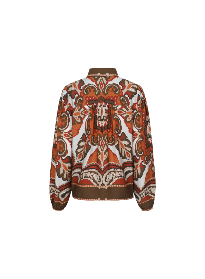 Blouse Iseult dark earth/color mix