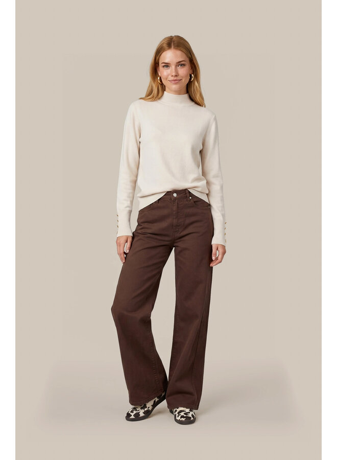 Trui Ambra knit pullover wool white