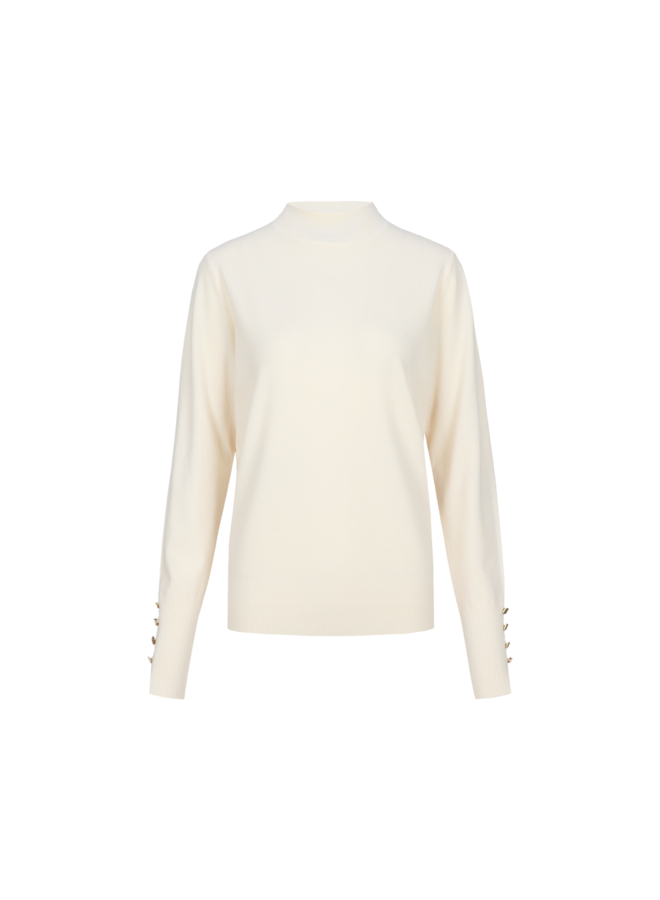 Trui Ambra knit pullover wool white