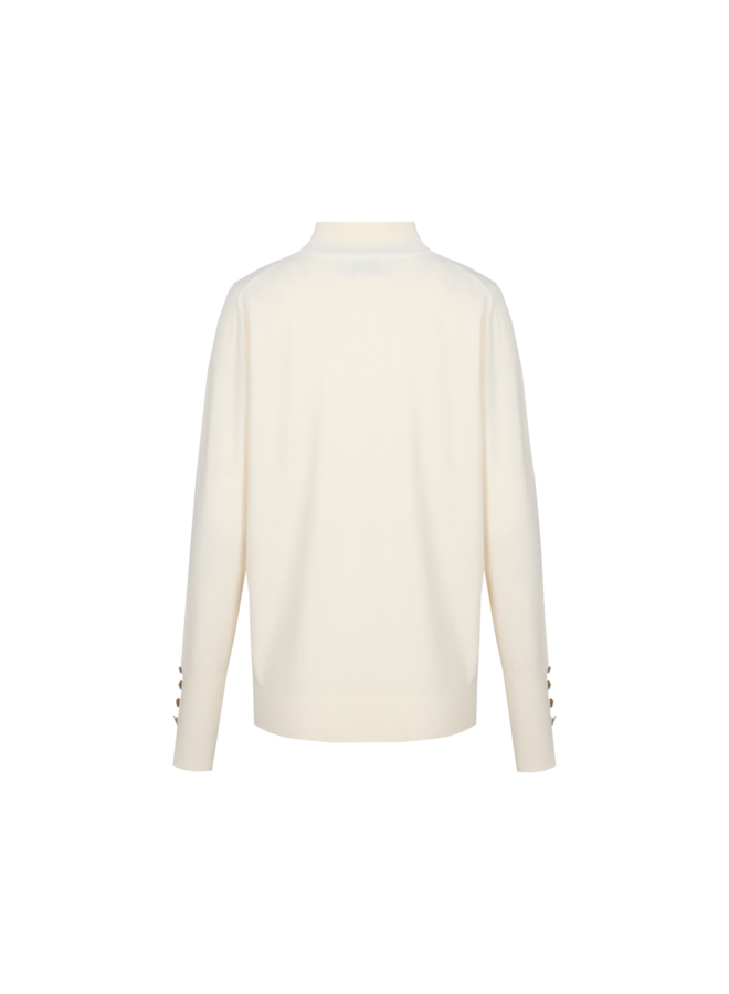 Trui Ambra knit pullover wool white