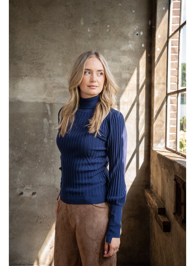 Trui Anury fine knit navy