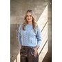 Trui Ronja pearl cable jeans blue