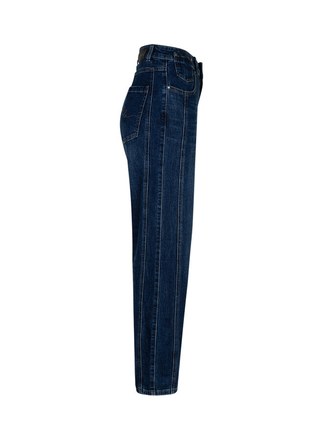 Broek Caitlina Side Patch dark stone