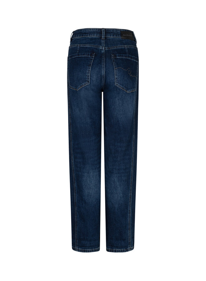 Broek Caitlina Side Patch dark stone