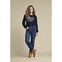 Broek Caitlina Side Patch dark stone