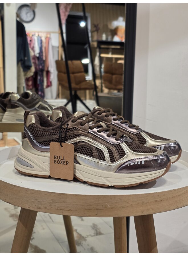 Sneakers brown PU