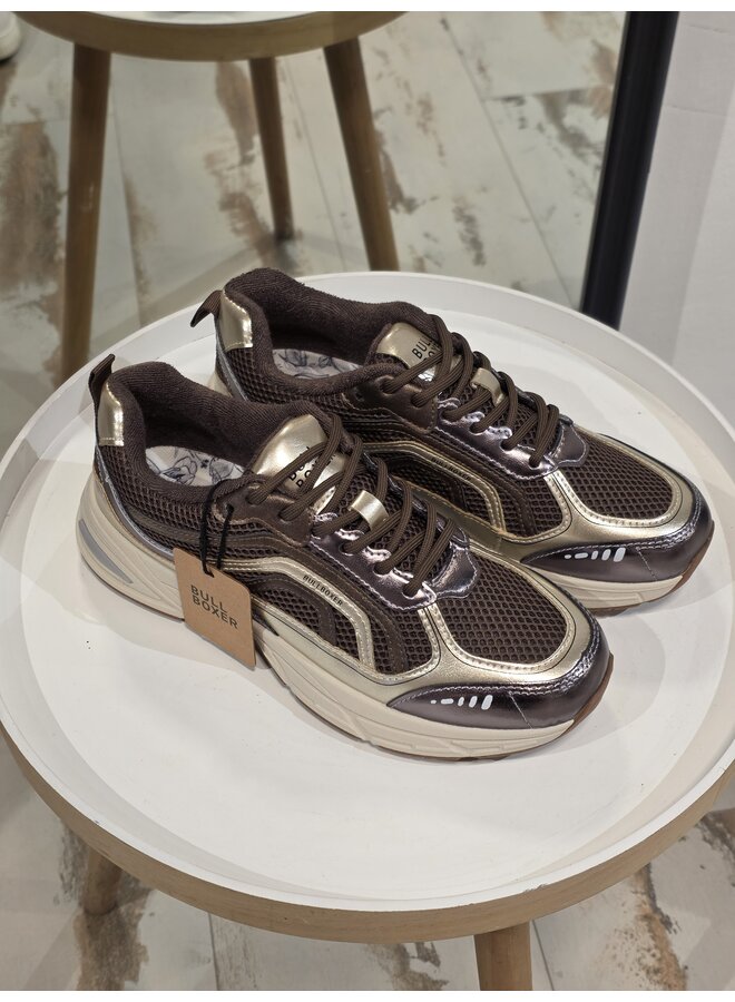 Sneakers brown PU