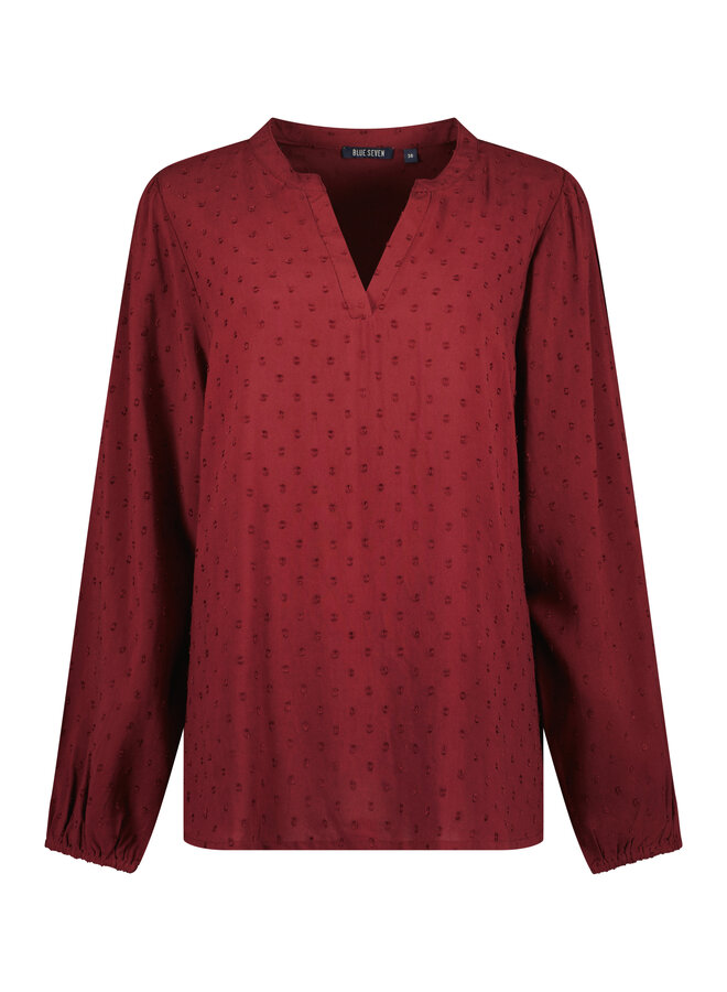 Blouse Seven 280131 wijnrood