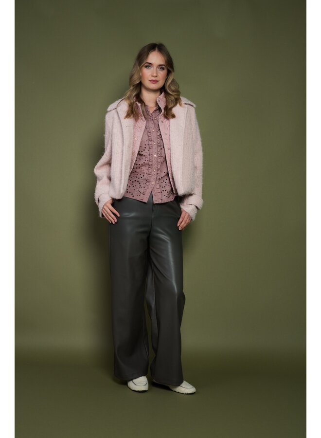 Jacket Nenna hairy lurex light mauve