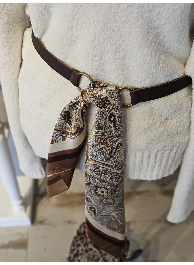 Riem Jet's favorite sjaal detail bruin