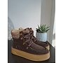 Veterboots Dark brown leather suède