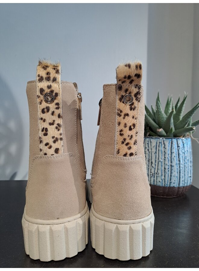 Chelsea boots rits sand