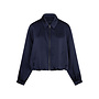 Jacket Avy satin indigo blue
