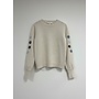 Trui Ima flower embroidery knit beige