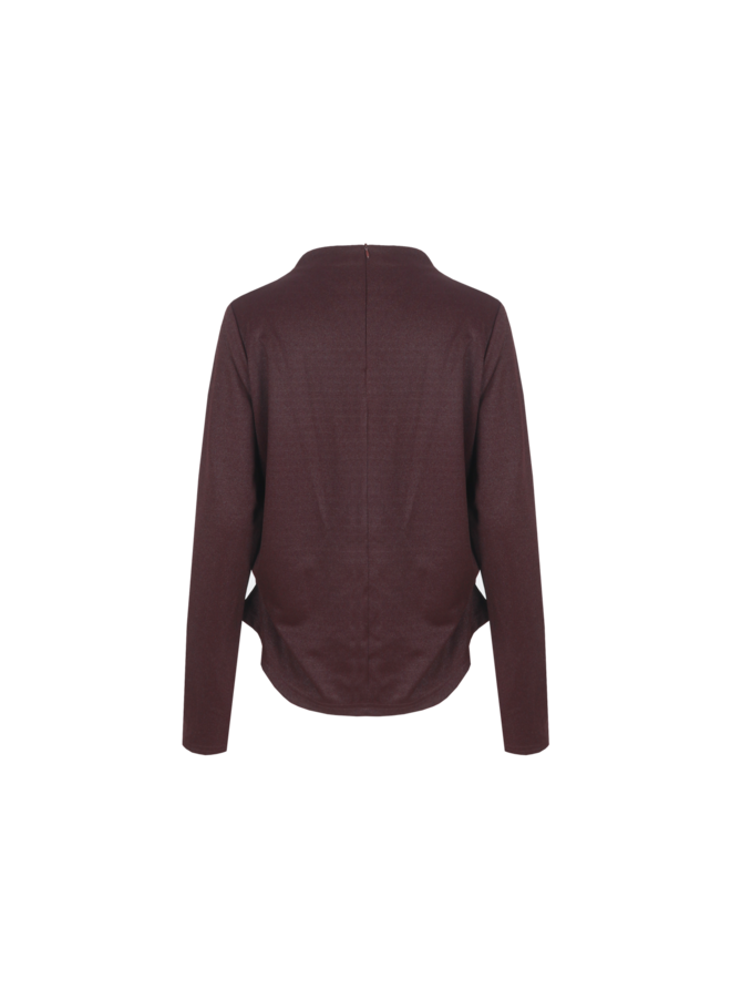 Top Althea warm aubergine