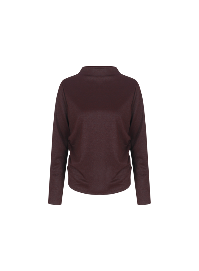 Top Althea warm aubergine