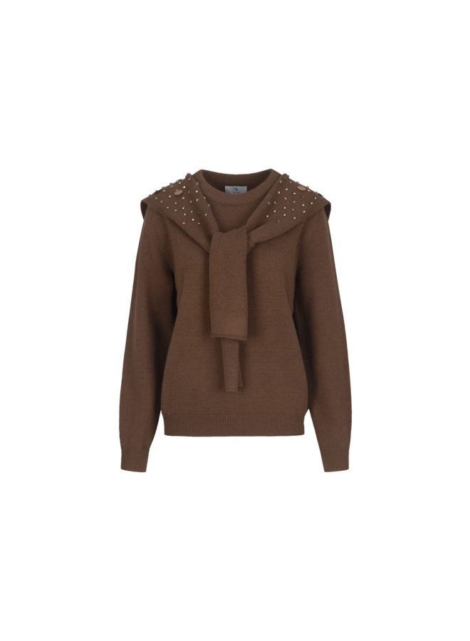 Trui Kimmie Knit Pullover dark walnut