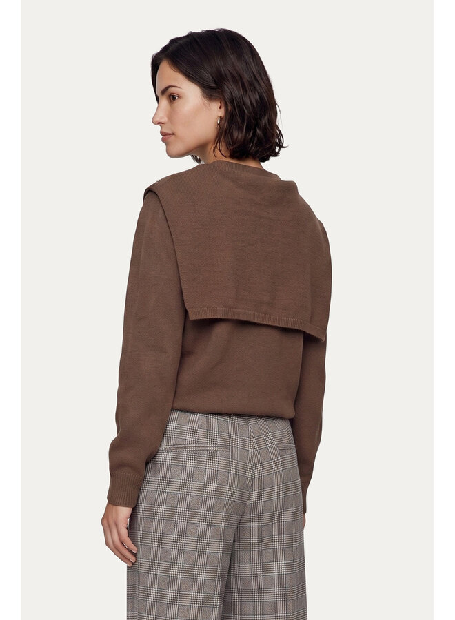 Trui Kimmie Knit Pullover dark walnut