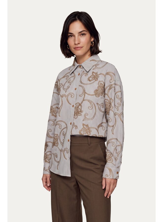 Blouse Lot dark chocolate/dark walnut
