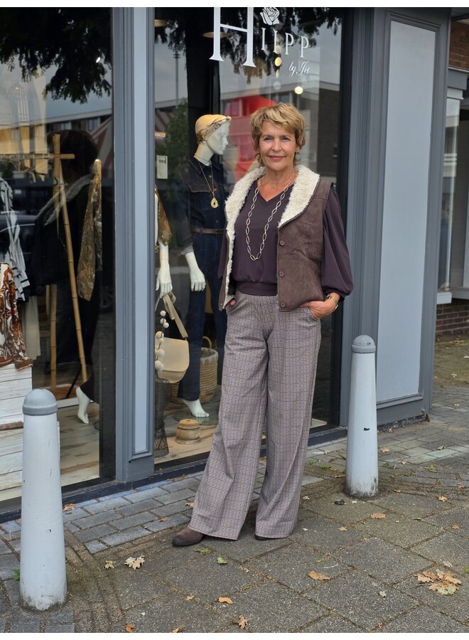 Gilet  Kaat chocolate brown