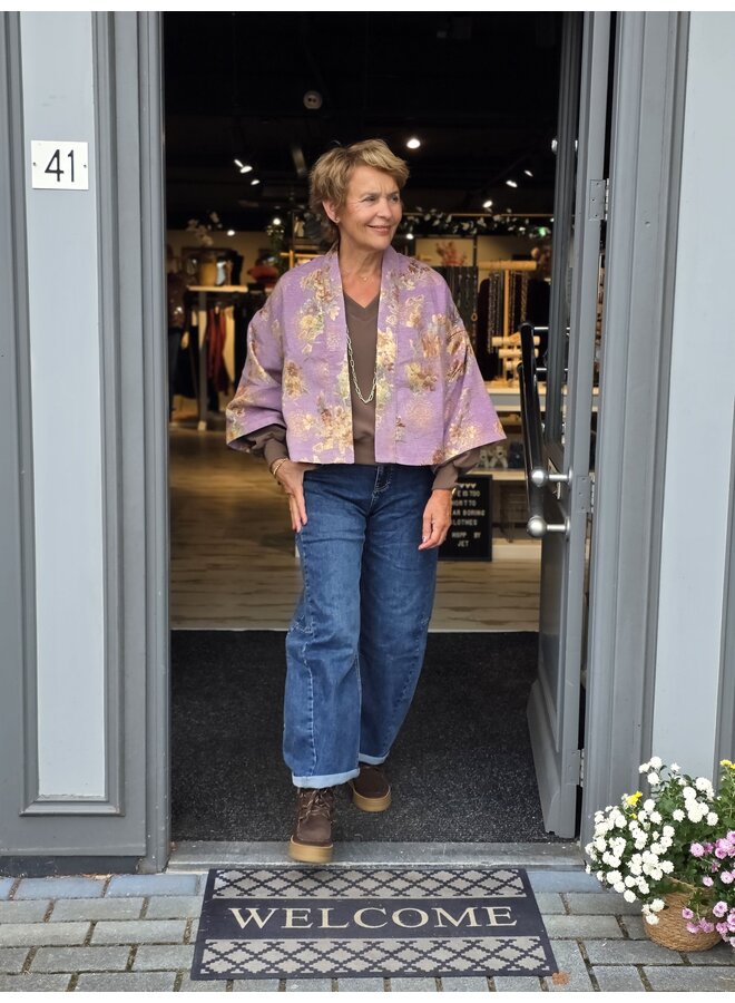 Broek Patty barrel dark denim