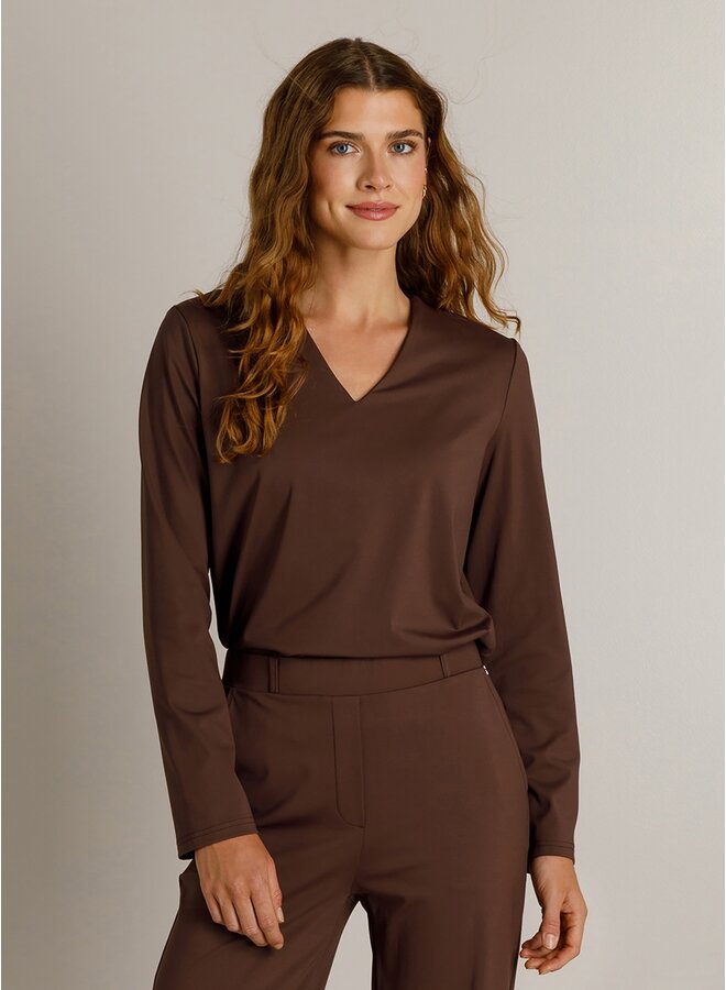 Trui Kyana chocolate brown