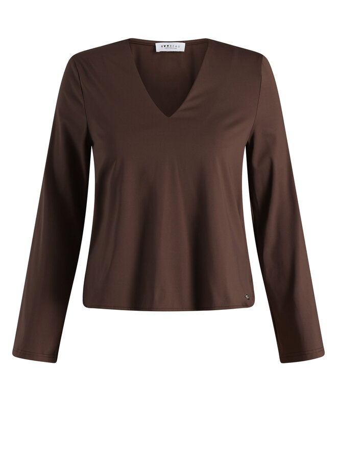 Trui Kyana chocolate brown