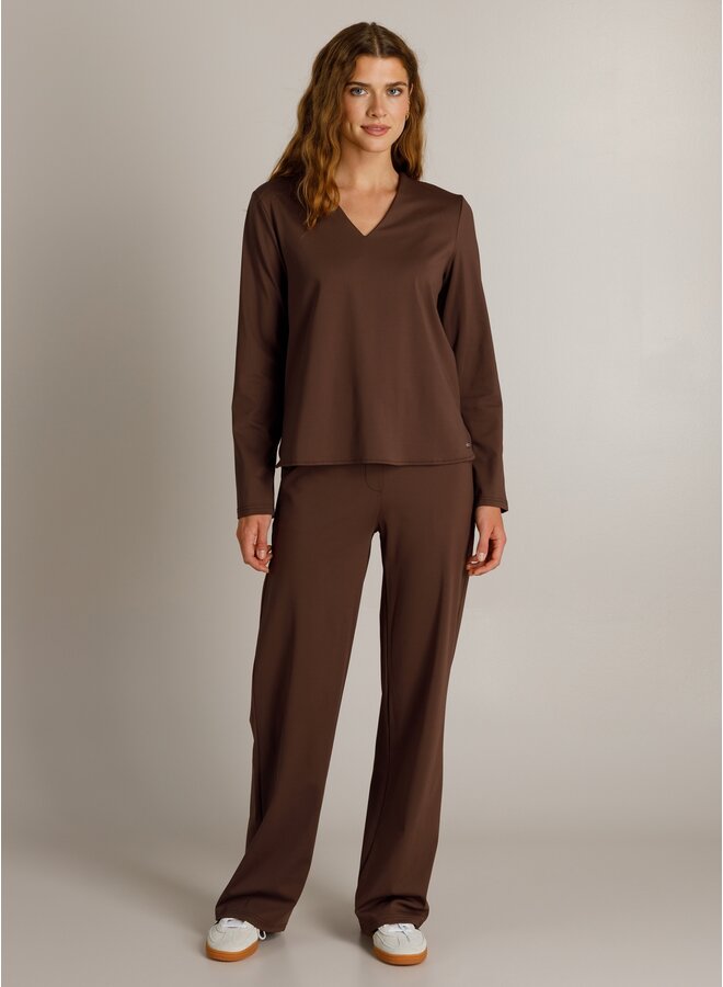 Trui Kyana chocolate brown