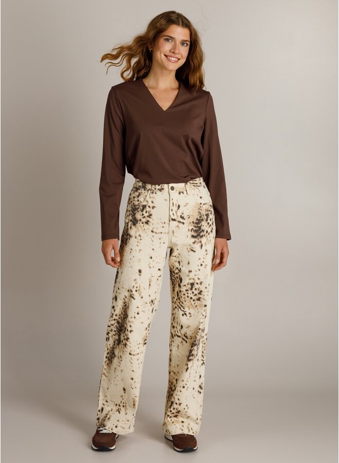 Broek Katie offwhite/multi