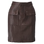Rok D755L kort lederlook met fantasie