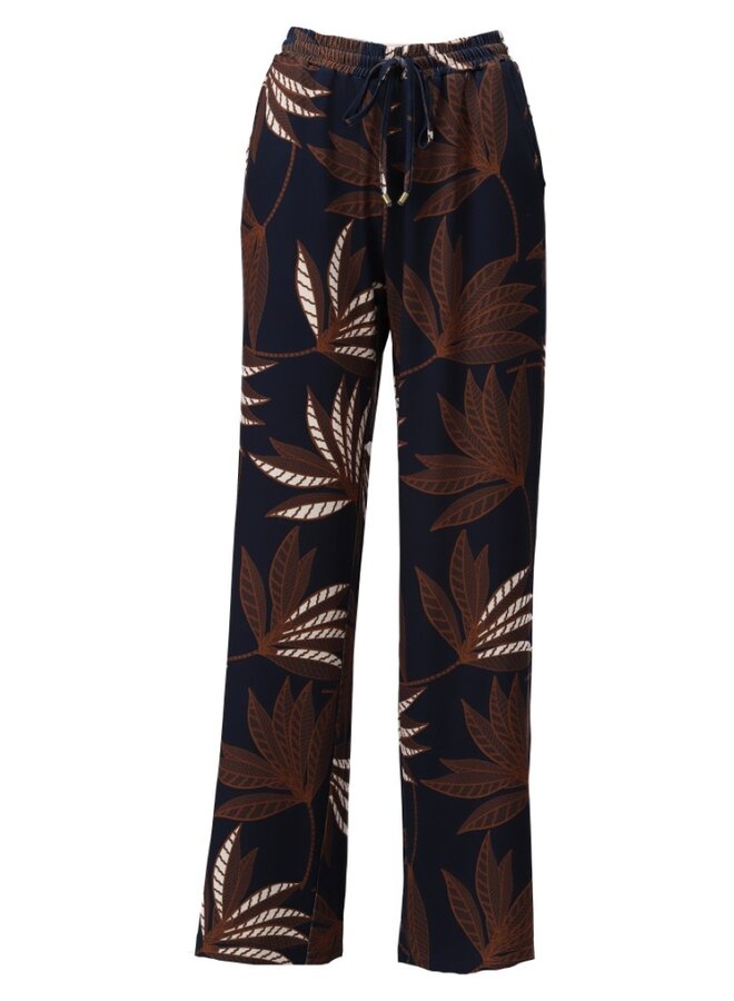 Broek D308 met botanische print