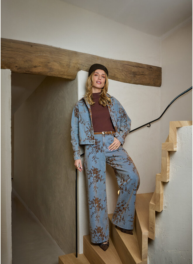 Broek Morwenna denim mid blue