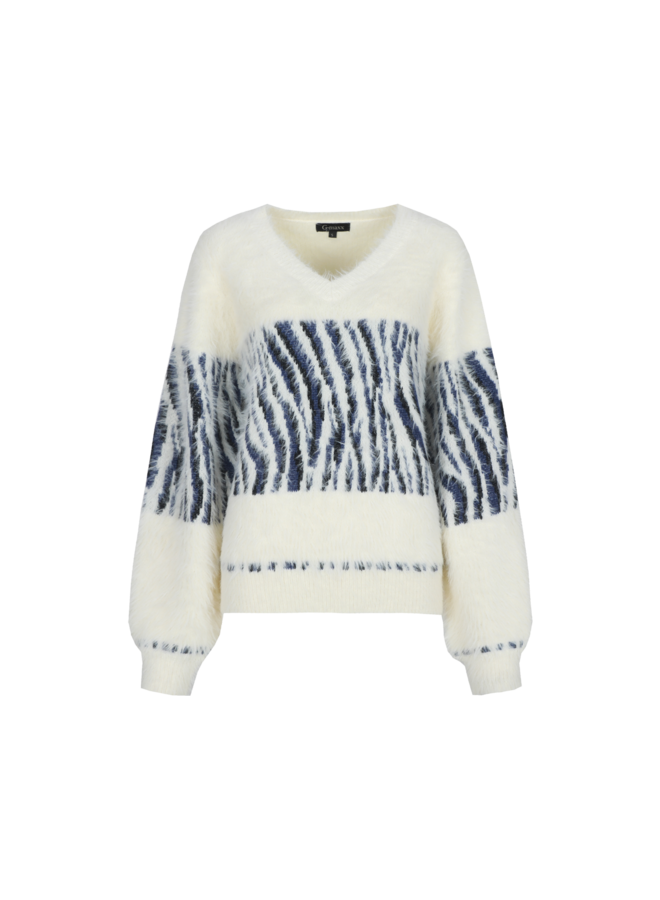 Trui Isabeau knit wool white