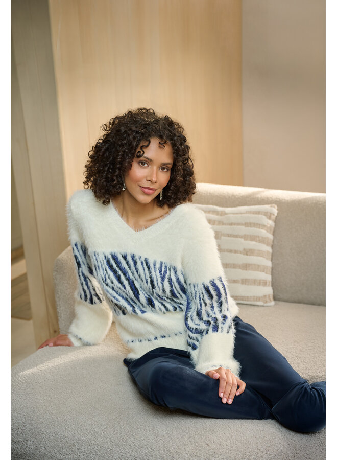 Trui Isabeau knit wool white