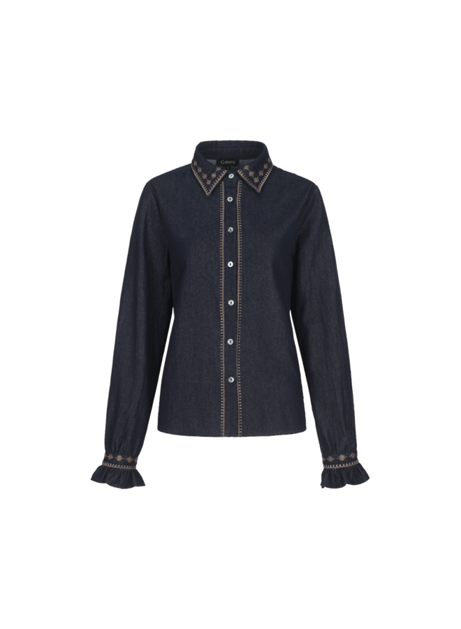 Blouse Minerva denim dark blue