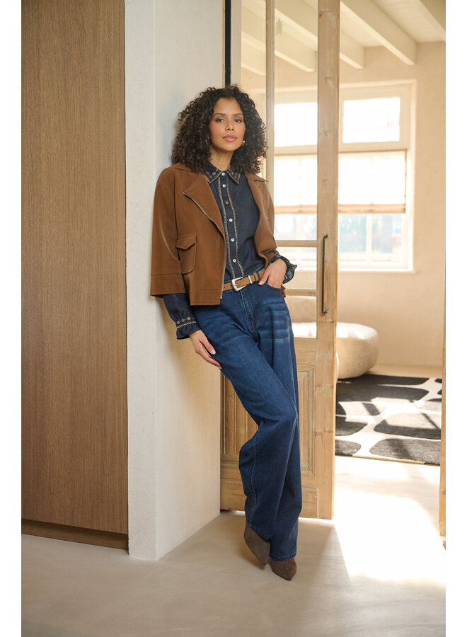 Blouse Minerva denim dark blue